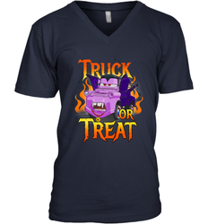 Disney Pixar Cars Halloween Vampire Truck Or Treat Men's V-Neck
