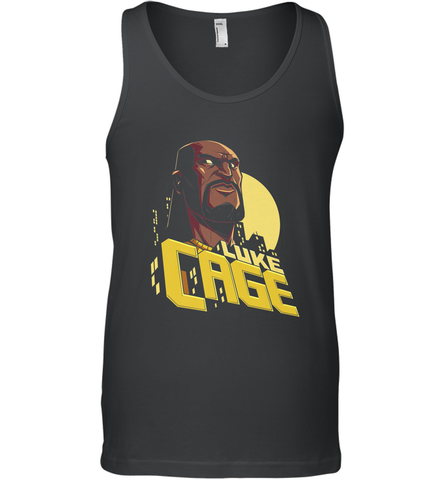 Marvel The Defenders Luke Cage Profile Men's Tank Top Men's Tank Top / Black / XS Men's Tank Top - FordPhuMy