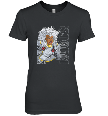 Marvel X Men They Call Me Storm 90s Retro Women's Premium T-Shirt Women's Premium T-Shirt / Black / XS Women's Premium T-Shirt - FordPhuMy
