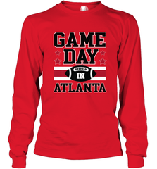 NFL Atlanta Game Day Football Home Team Colors Women Girl Gift Long Sleeve T-Shirt Long Sleeve T-Shirt - FordPhuMy