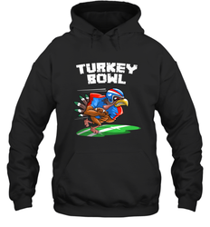 Cool Turkey Bowl _ Funny Thanksgiving Football Player Gift Hooded Sweatshirt