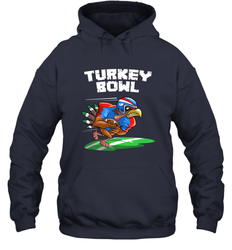 Cool Turkey Bowl _ Funny Thanksgiving Football Player Gift Hooded Sweatshirt