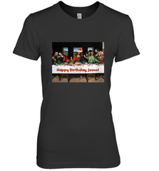 Comics Style Funny Christmas Happy Birthday Jesus Women's Premium T-Shirt Women's Premium T-Shirt - FordPhuMy