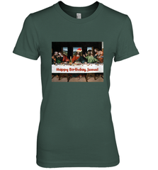 Comics Style Funny Christmas Happy Birthday Jesus Women's Premium T-Shirt Women's Premium T-Shirt - FordPhuMy