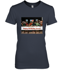 Comics Style Funny Christmas Happy Birthday Jesus Women's Premium T-Shirt Women's Premium T-Shirt - FordPhuMy