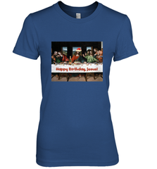 Comics Style Funny Christmas Happy Birthday Jesus Women's Premium T-Shirt Women's Premium T-Shirt - FordPhuMy