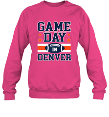 NFL Denver Co Game Day Football Home Team Colors Crewneck Sweatshirt Crewneck Sweatshirt - FordPhuMy