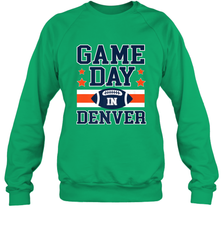 NFL Denver Co Game Day Football Home Team Colors Crewneck Sweatshirt Crewneck Sweatshirt - FordPhuMy
