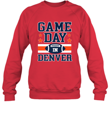 NFL Denver Co Game Day Football Home Team Colors Crewneck Sweatshirt Crewneck Sweatshirt - FordPhuMy
