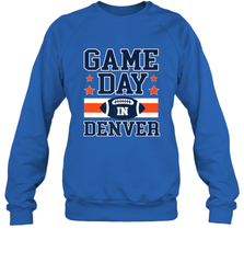 NFL Denver Co Game Day Football Home Team Colors Crewneck Sweatshirt Crewneck Sweatshirt - FordPhuMy