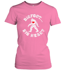 Bigfoot Heart Valentine's Day Lover Art Graphics Great Gift Women's T-Shirt Women's T-Shirt - FordPhuMy