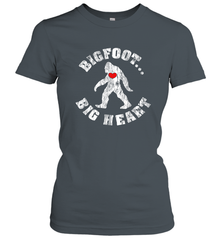 Bigfoot Heart Valentine's Day Lover Art Graphics Great Gift Women's T-Shirt Women's T-Shirt - FordPhuMy