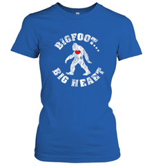 Bigfoot Heart Valentine's Day Lover Art Graphics Great Gift Women's T-Shirt Women's T-Shirt - FordPhuMy