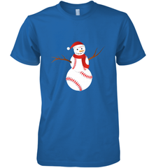 Snowman Baseball Christmas Men's Premium T-Shirt Men's Premium T-Shirt - FordPhuMy