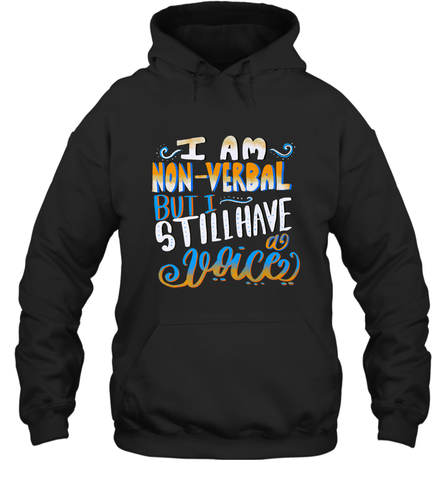 Special Needs NonVerbal Autism Awesome Hooded Sweatshirt Hooded Sweatshirt / Black / S Hooded Sweatshirt - FordPhuMy