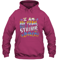 Special Needs NonVerbal Autism Awesome Hooded Sweatshirt Hooded Sweatshirt - FordPhuMy