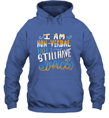 Special Needs NonVerbal Autism Awesome Hooded Sweatshirt Hooded Sweatshirt - FordPhuMy