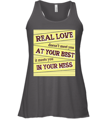 Real love funny quotes for valentine (2) Women's Racerback Tank Women's Racerback Tank - FordPhuMy