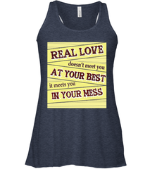 Real love funny quotes for valentine (2) Women's Racerback Tank Women's Racerback Tank - FordPhuMy
