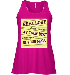 Real love funny quotes for valentine (2) Women's Racerback Tank Women's Racerback Tank - FordPhuMy
