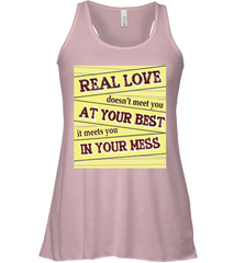 Real love funny quotes for valentine (2) Women's Racerback Tank Women's Racerback Tank - FordPhuMy