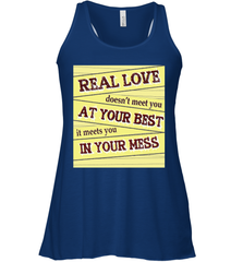 Real love funny quotes for valentine (2) Women's Racerback Tank Women's Racerback Tank - FordPhuMy