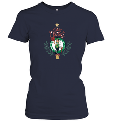NBA Boston Celtics Logo merry Christmas gilf Women's T-Shirt
