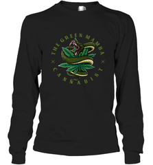 The Green Mamba, Cannabist, Weed Grower Pot Smoker Long Sleeve T-Shirt Long Sleeve T-Shirt - FordPhuMy