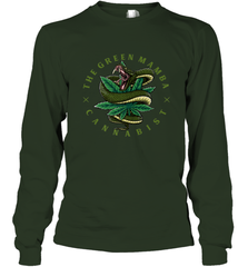 The Green Mamba, Cannabist, Weed Grower Pot Smoker Long Sleeve T-Shirt Long Sleeve T-Shirt - FordPhuMy
