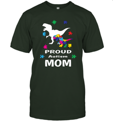 Proud Autism Mom T Rex Dinosaur Autism Awareness Men's T-Shirt Men's T-Shirt - FordPhuMy
