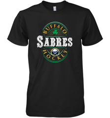 Buffalo Sabres Fanatics Branded Black St. Patrick's Day Forever Lucky 01 Men's Premium T-Shirt Men's Premium T-Shirt - FordPhuMy