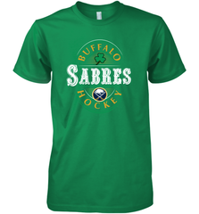 Buffalo Sabres Fanatics Branded Black St. Patrick's Day Forever Lucky 01 Men's Premium T-Shirt Men's Premium T-Shirt - FordPhuMy