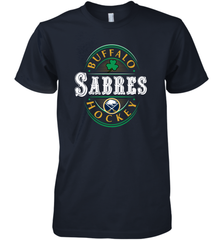 Buffalo Sabres Fanatics Branded Black St. Patrick's Day Forever Lucky 01 Men's Premium T-Shirt Men's Premium T-Shirt - FordPhuMy