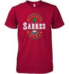 Buffalo Sabres Fanatics Branded Black St. Patrick's Day Forever Lucky 01 Men's Premium T-Shirt Men's Premium T-Shirt - FordPhuMy