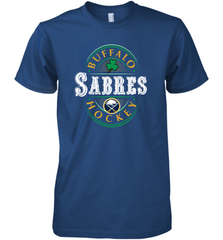 Buffalo Sabres Fanatics Branded Black St. Patrick's Day Forever Lucky 01 Men's Premium T-Shirt Men's Premium T-Shirt - FordPhuMy