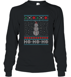 Christmas Baseball Snowman Ugly Christmas Xmas Long Sleeve T-Shirt