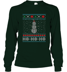 Christmas Baseball Snowman Ugly Christmas Xmas Long Sleeve T-Shirt Long Sleeve T-Shirt - FordPhuMy