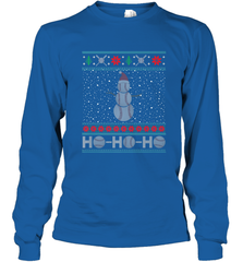 Christmas Baseball Snowman Ugly Christmas Xmas Long Sleeve T-Shirt Long Sleeve T-Shirt - FordPhuMy