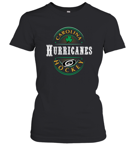 Carolina Hurricanes Fanatics St. Patrick's Day Forever Lucky Women's T-Shirt Women's T-Shirt / Black / S Women's T-Shirt - FordPhuMy