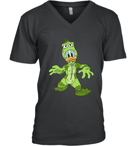 Disney Donald Duck Monster Halloween Costume Men's V-Neck Men's V-Neck / Black / S Men's V-Neck - FordPhuMy