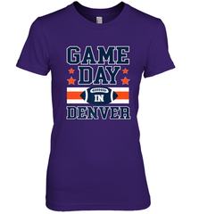 NFL Denver Co Game Day Football Home Team Colors Women's Premium T-Shirt Women's Premium T-Shirt - FordPhuMy