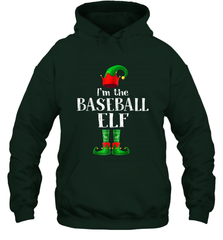 I'm The Baseball Elf Matching Family Pajama Christmas Hooded Sweatshirt Hooded Sweatshirt - FordPhuMy