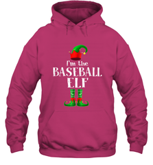 I'm The Baseball Elf Matching Family Pajama Christmas Hooded Sweatshirt Hooded Sweatshirt - FordPhuMy