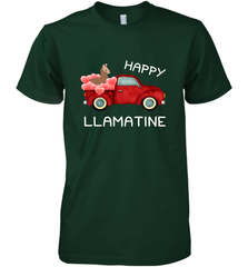 Happy Llamatine funny Valentine Day Llama costume Men's Premium T-Shirt Men's Premium T-Shirt - FordPhuMy