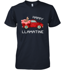 Happy Llamatine funny Valentine Day Llama costume Men's Premium T-Shirt Men's Premium T-Shirt - FordPhuMy