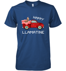 Happy Llamatine funny Valentine Day Llama costume Men's Premium T-Shirt Men's Premium T-Shirt - FordPhuMy