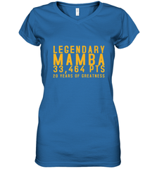 Black Mamba Legendary Mamba Out Farewell Tribute Women's V-Neck T-Shirt Women's V-Neck T-Shirt - FordPhuMy