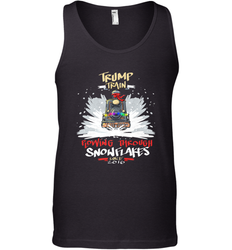 Trump Train 2020 Plow snowflakes Christmas Men's Tank Top