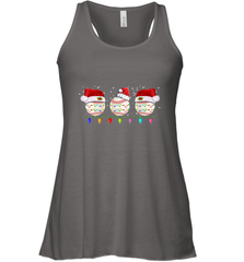 Three Baseball Balls Christmas Gift Santa Xmas lights Snow Women's Racerback Tank Women's Racerback Tank - FordPhuMy