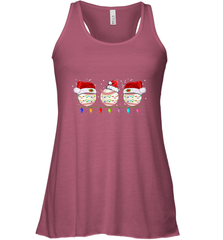 Three Baseball Balls Christmas Gift Santa Xmas lights Snow Women's Racerback Tank Women's Racerback Tank - FordPhuMy